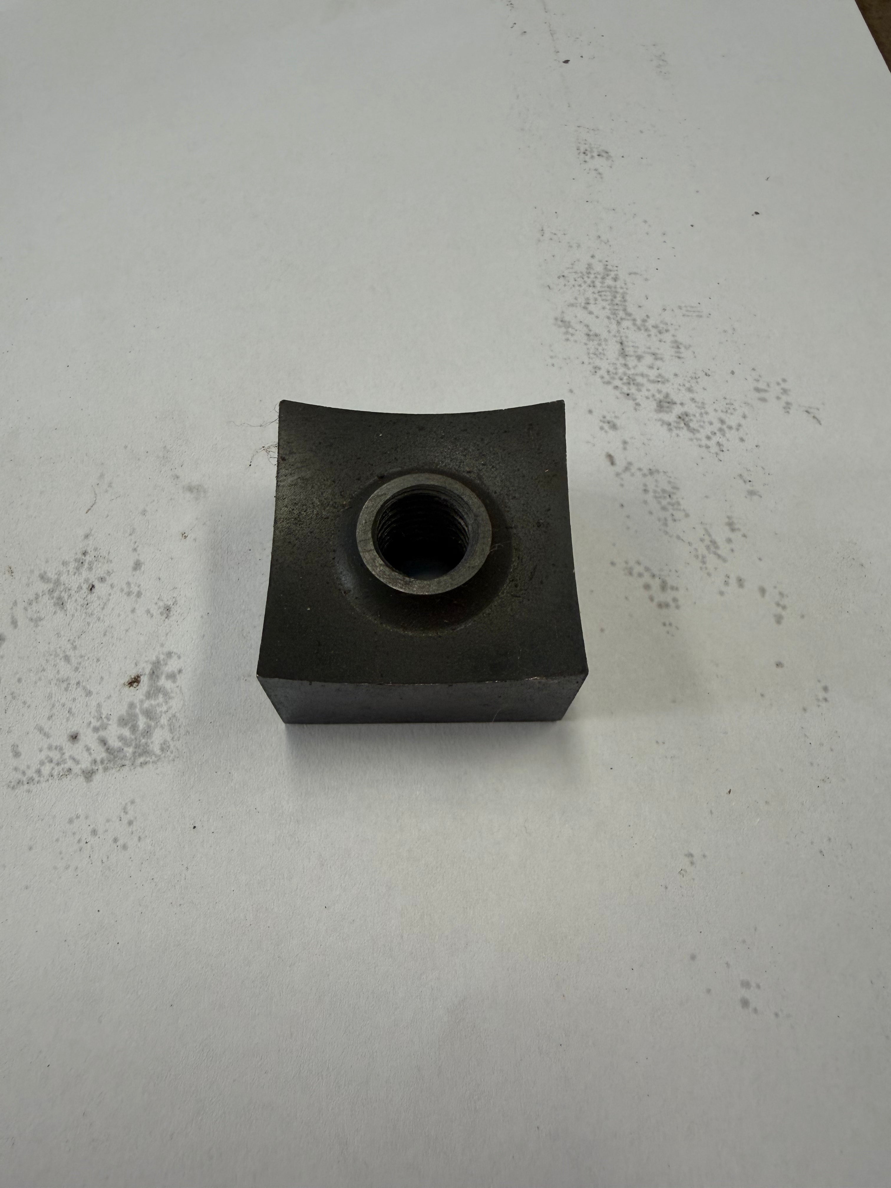 Black moving knife for a shredder.