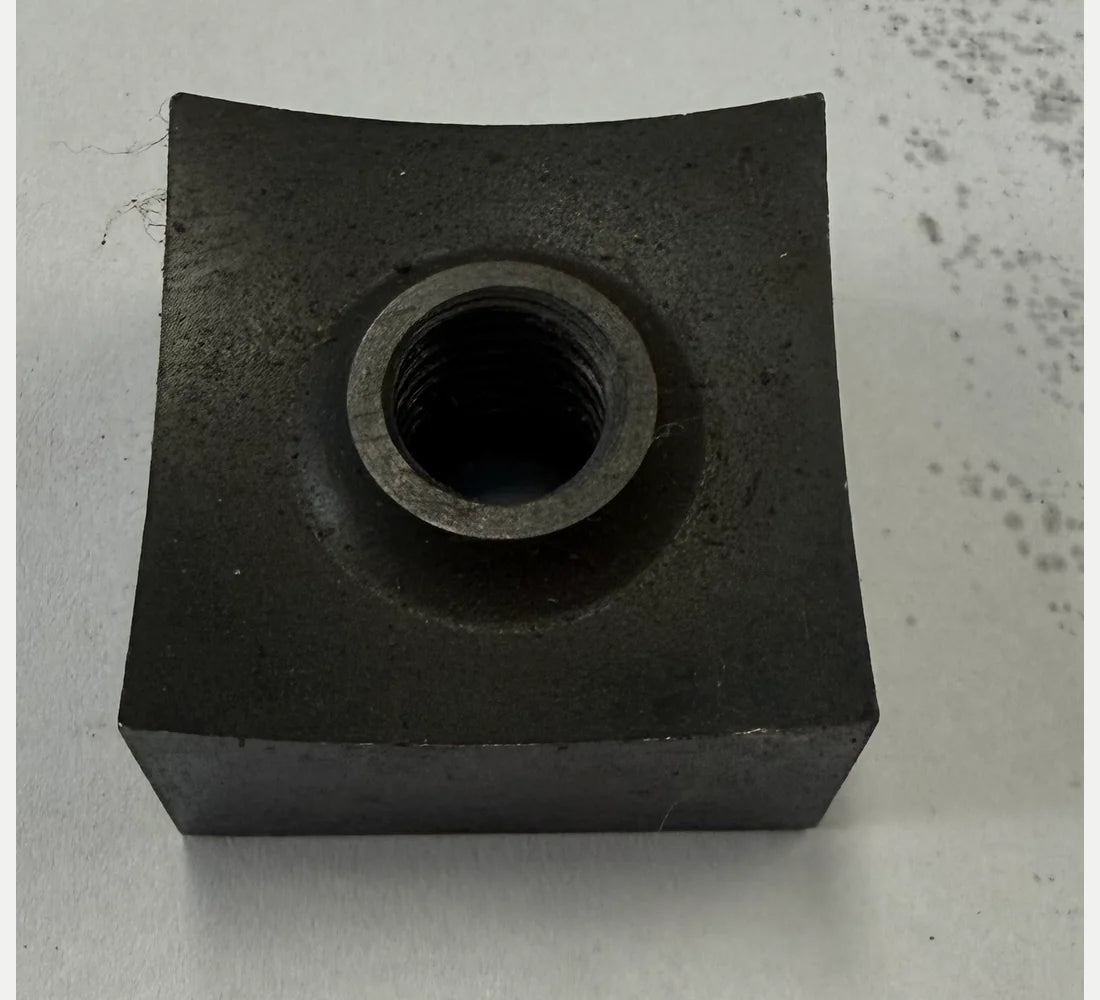 Black SKD11 moving blade used in an HSS shredder.