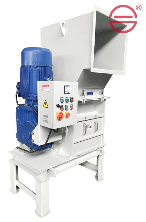 HSS Small Shredder for plastic waste size reduction.