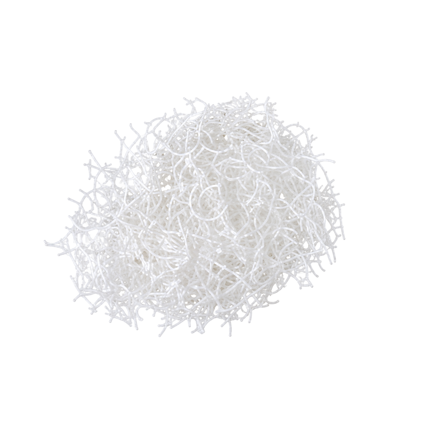 White plastic runner waste shown for visual recognition.